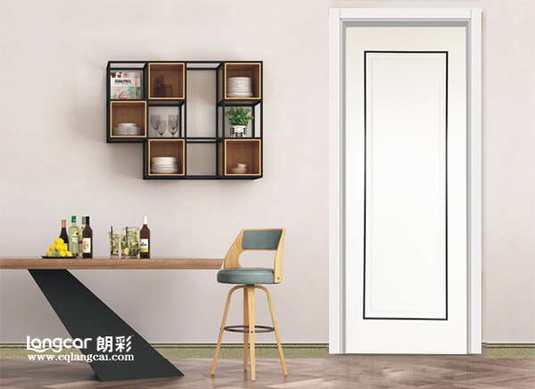 重慶朗(lang)綵(cai)木門(men)新品震撼(han)上市：鑲(xiang)金屬條木門(men)